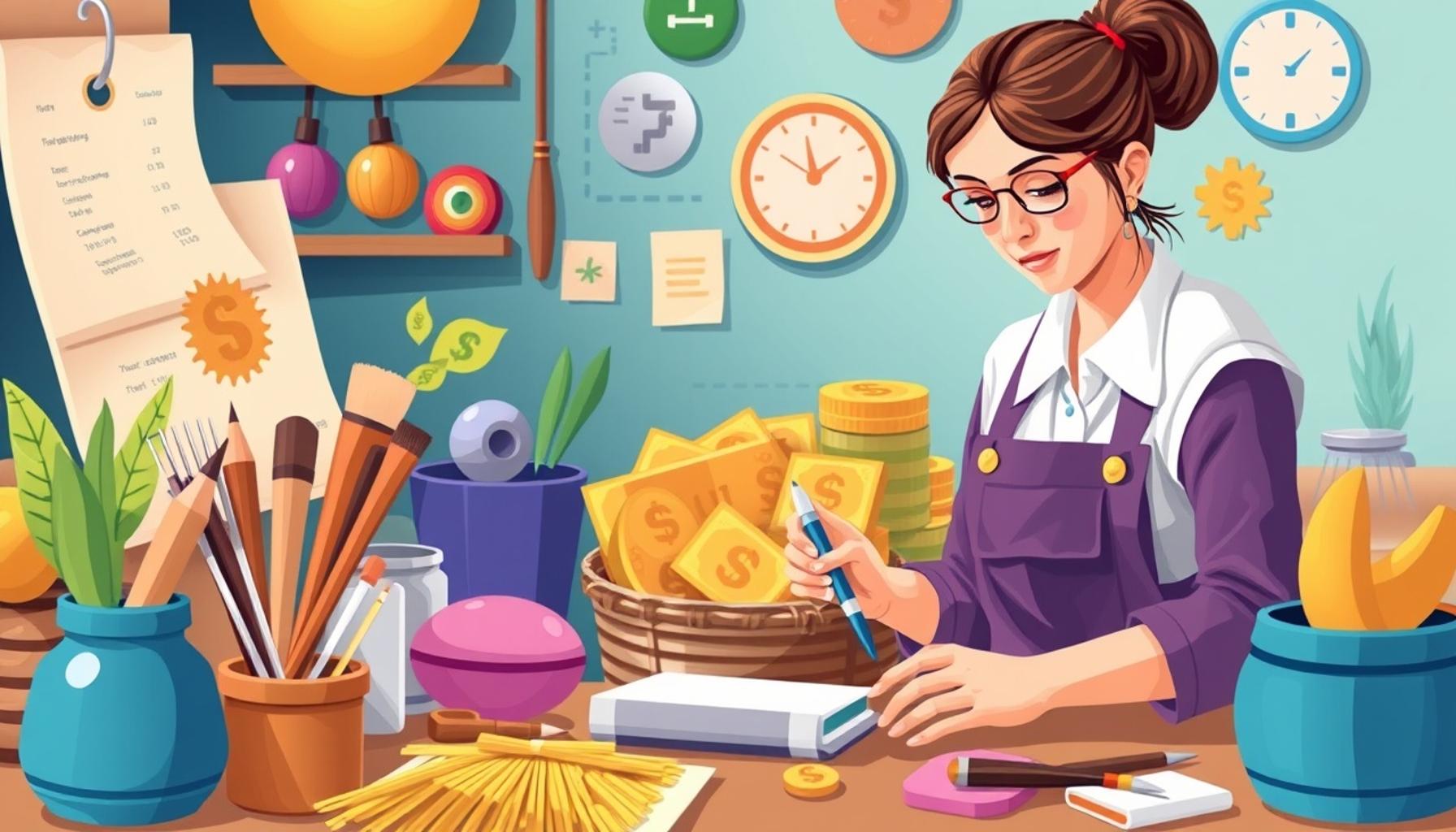 効果的な工芸的・創造的スキルを収入源とするためのマネタイズ戦略